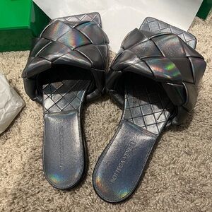 Bottega Veneta Sandals metallic gray